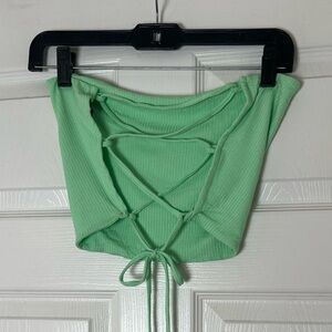 Rue 21 Open Back Tube Top Light Green Size XL